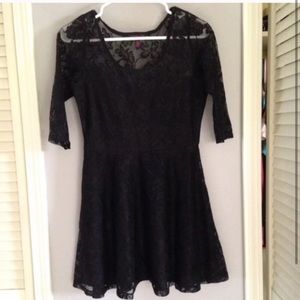 Long sleeve black dress